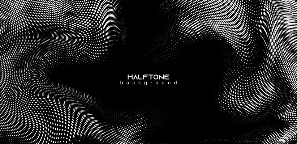 Abstract vector background. Halftone gradient gradation. Vibrant flowing texture Illustrazione stock