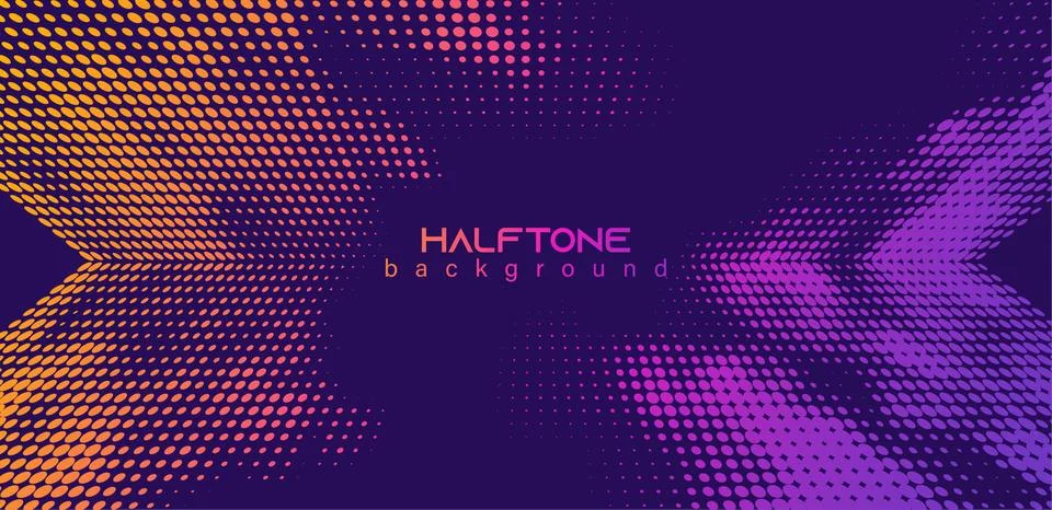 Abstract vector background. Halftone gradient gradation. Vibrant flowing texture Illustrazione stock
