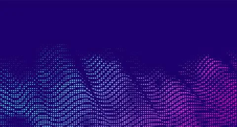 Abstract vector background. Halftone gradient gradation. Vibrant texture. Smoke Illustrazione stock