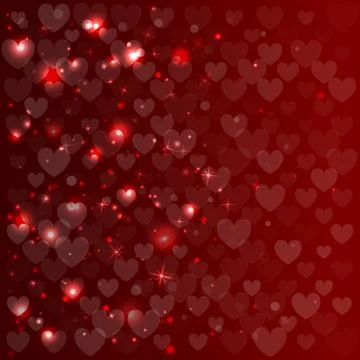 Abstract vector background with hearts Stock Illustration