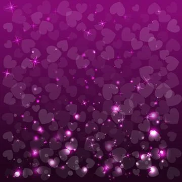 Abstract vector background with hearts Stock Illustration