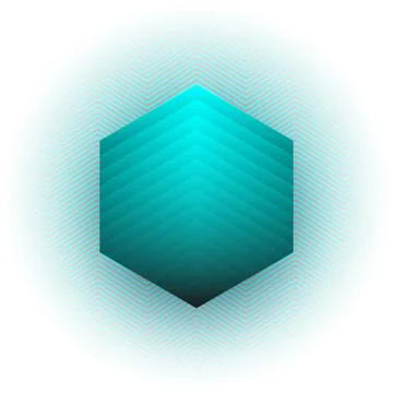 Abstract vector background. Hexagon design, blue stripes and hexagonal shape. Stock Illustration