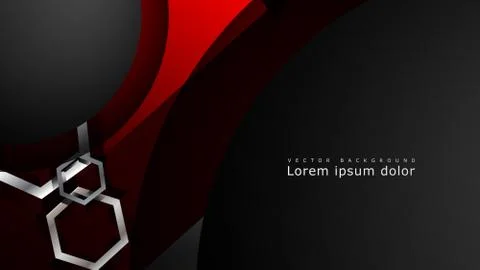 Abstract vector background with hexagon overlapping pattern. Vector illustrat Stock Illustration