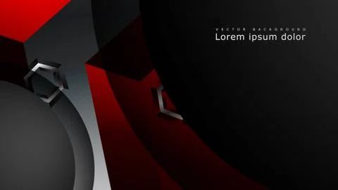 Abstract vector background with hexagon overlapping pattern. Vector illustrat Stock Illustration