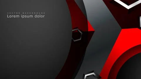 Abstract vector background with hexagon overlapping pattern. Vector illustrat Stock Illustration