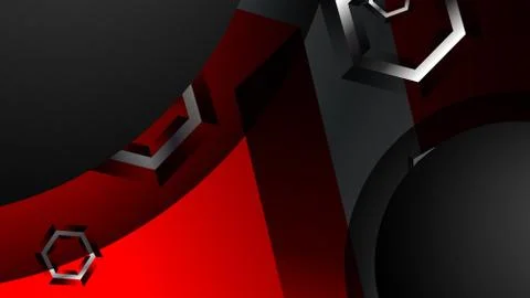 Abstract vector background with hexagon overlapping pattern. Vector illustrat Stock Illustration