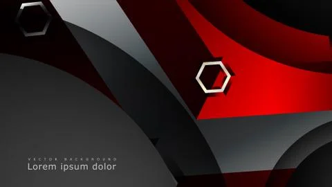 Abstract vector background with hexagon overlapping pattern. Vector illustrat Stock Illustration