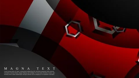 Abstract vector background with hexagon overlapping pattern. Vector illustrat Stock Illustration