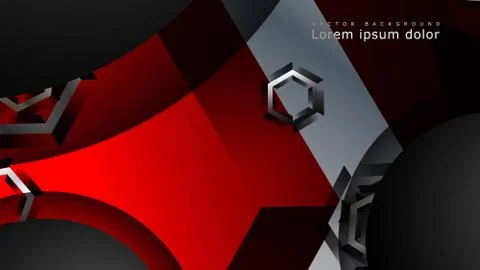 Abstract vector background with hexagon overlapping pattern. Vector illustrat Stock Illustration