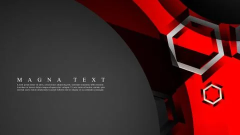 Abstract vector background with hexagon overlapping pattern. Vector illustrat Illustrazione stock