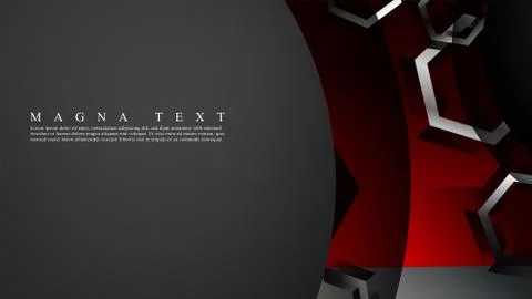 Abstract vector background with hexagon overlapping pattern. Vector illustrat Stock Illustration