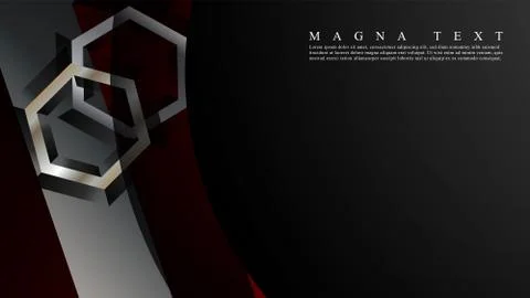 Abstract vector background with hexagon overlapping pattern. Vector illustrat Stockillustratie