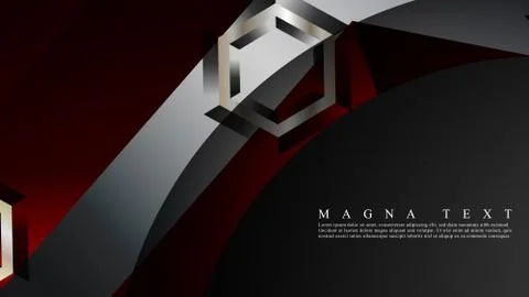 Abstract vector background with hexagon overlapping pattern. Vector illustrat Stock Illustration