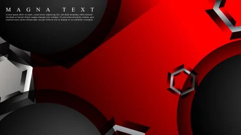 Abstract vector background with hexagon overlapping pattern. Vector illustrat Illustrazione stock