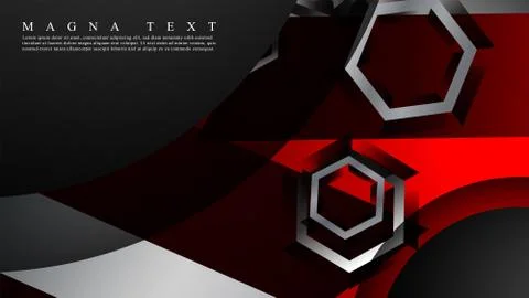 Abstract vector background with hexagon overlapping pattern. Vector illustrat Stock Illustration