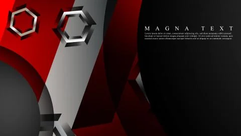 Abstract vector background with hexagon overlapping pattern. Vector illustrat Illustrazione stock