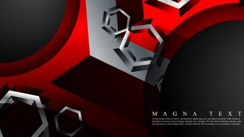 Abstract vector background with hexagon overlapping pattern. Vector illustrat Stock Illustration