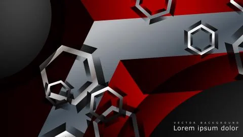 Abstract vector background with hexagon overlapping pattern. Vector illustrat Stockillustratie