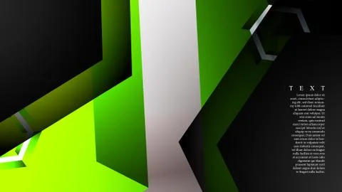 Abstract vector background with hexagon overlapping pattern. Vector illustrat Stock Illustration