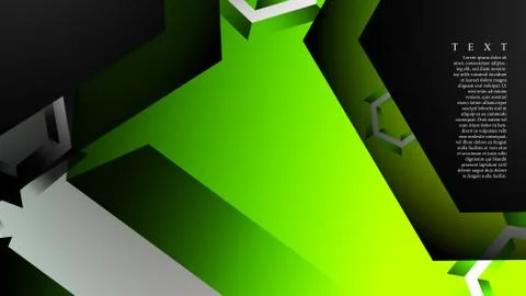 Abstract vector background with hexagon overlapping pattern. Vector illustrat Stock Illustration