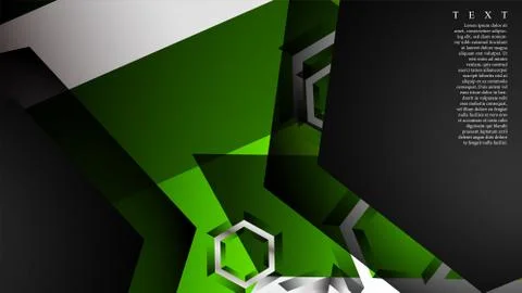 Abstract vector background with hexagon overlapping pattern. Vector illustrat Stock Illustration