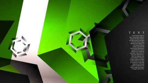 Abstract vector background with hexagon overlapping pattern. Vector illustrat Stock Illustration