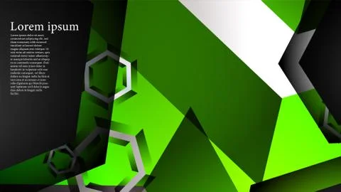 Abstract vector background with hexagon overlapping pattern. Vector illustrat Stock Illustration