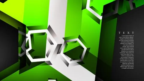 Abstract vector background with hexagon overlapping pattern. Vector illustrat Stockillustratie