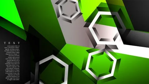 Abstract vector background with hexagon overlapping pattern. Vector illustrat Stockillustratie