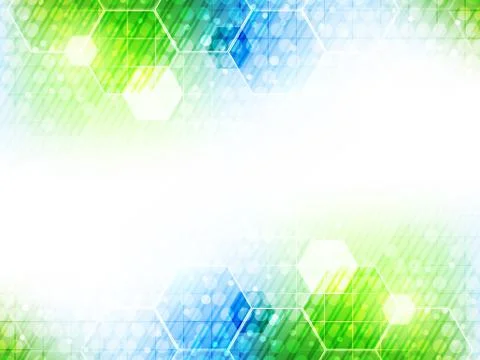 Abstract vector background with hexagon pattern and shiny effect. Stock Illustration