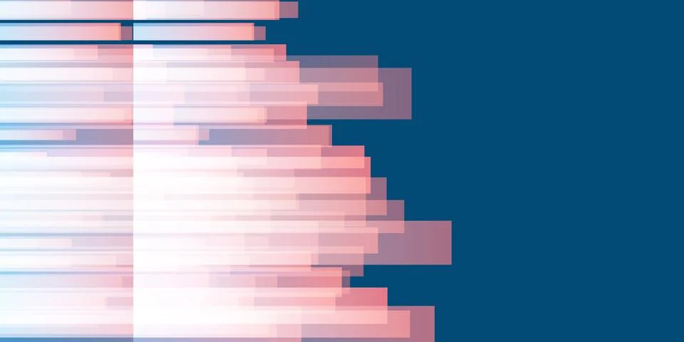 Abstract vector background with horizontal layers of gradient rectangle sha.. Stock Illustration