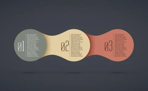 Abstract vector background with infographic steps Illustrazione stock