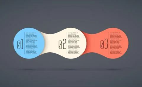 Abstract vector background with infographic steps Illustrazione stock