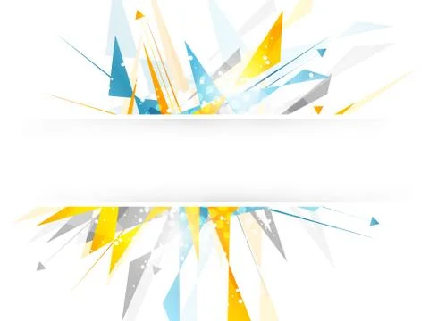 Abstract vector background with irregular polygonal pattern and arrows. Stock Illustration