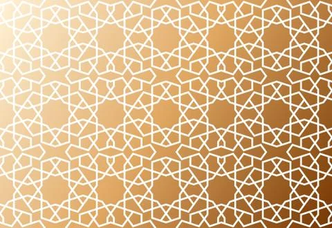 Abstract vector background. Islamic traditional girih tile 스톡 일러스트