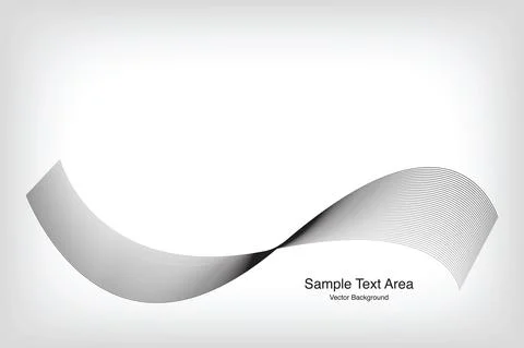 Abstract Vector Background, Line Wave Pattern Stock Illustration