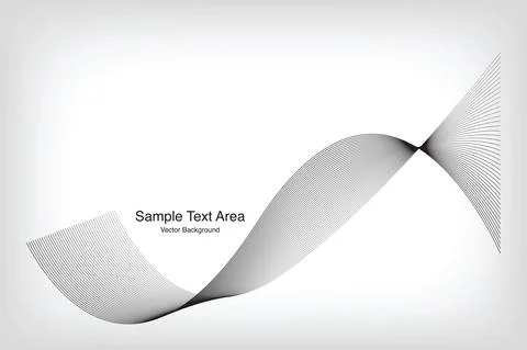 Abstract Vector Background, Line Wave Pattern Stock-Illustration