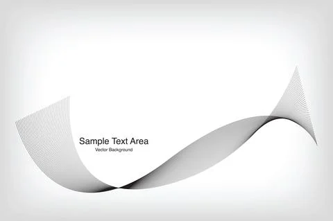 Abstract Vector Background, Line Wave Pattern Stock Illustration