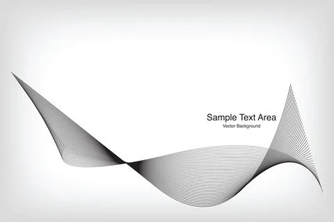 Abstract Vector Background, Line Wave Pattern Stock-Illustration