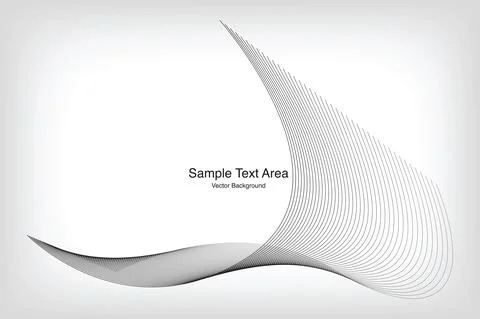 Abstract Vector Background, Line Wave Pattern Stock Illustration