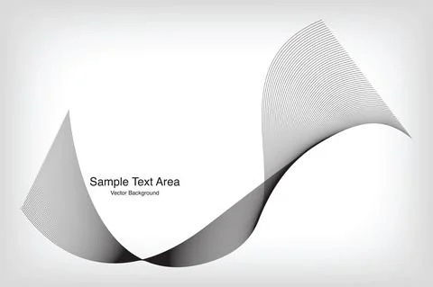 Abstract Vector Background, Line Wave Pattern Stock-Illustration