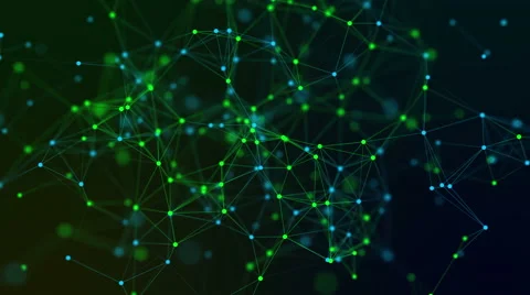 Abstract vector background with lines and dots Stock Footage 67548292