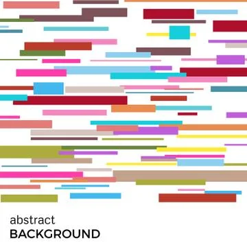 Abstract vector background of multicolored rectangles Stock Illustration