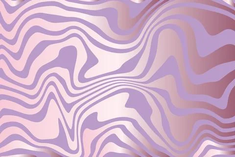 Abstract vector background of pearlescent twisted lines of lilac hue. Wallp.. Stock Illustration
