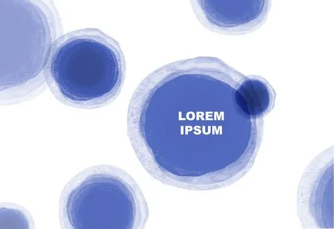 Abstract vector background with periwinkle circles on white background. Color of Stock Illustration