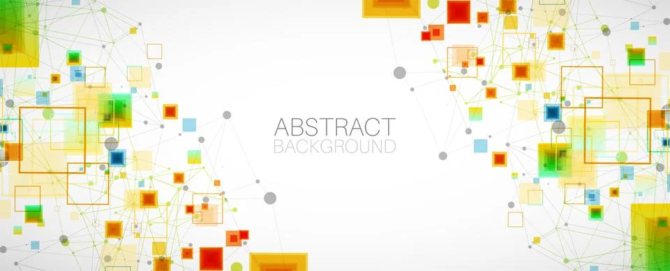 Abstract vector background with plexus effect. 스톡 일러스트