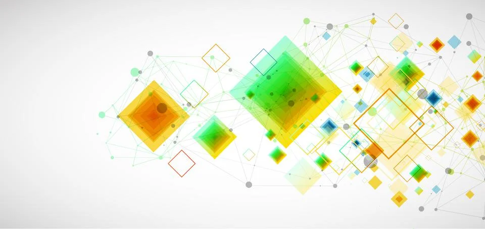 Abstract vector background with plexus effect. 库存插图