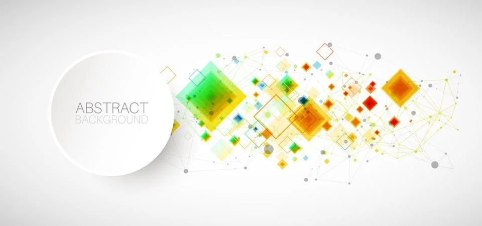 Abstract vector background with plexus effect. Stock Illustration