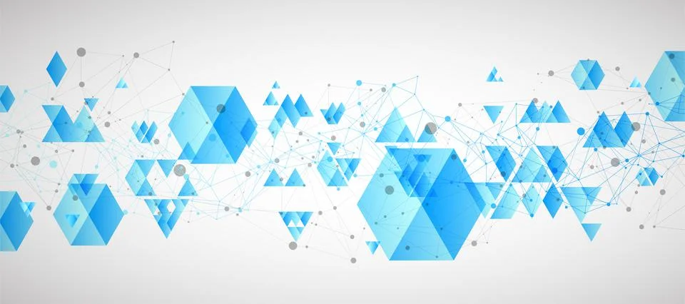 Abstract vector background with plexus effect. Stock Illustration