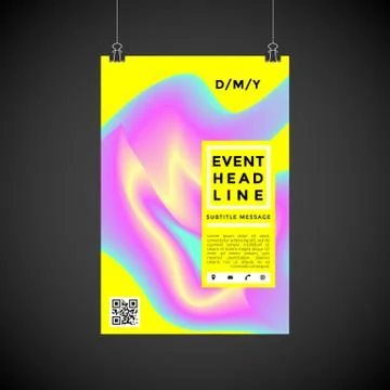 Abstract vector background poster design . Stock Illustration